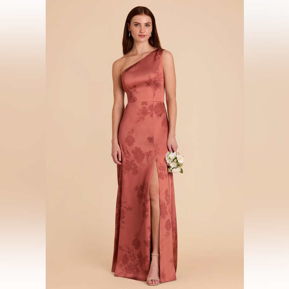 Birdy Grey One-Shoulder Floral Dress